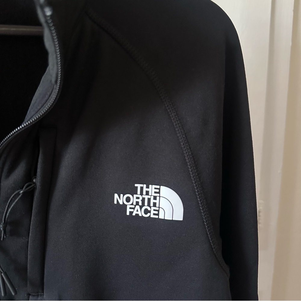 The North Face Black Performance Fleece Pull over 1/4 Zip Jacket Sz M - Picture 3 of 9